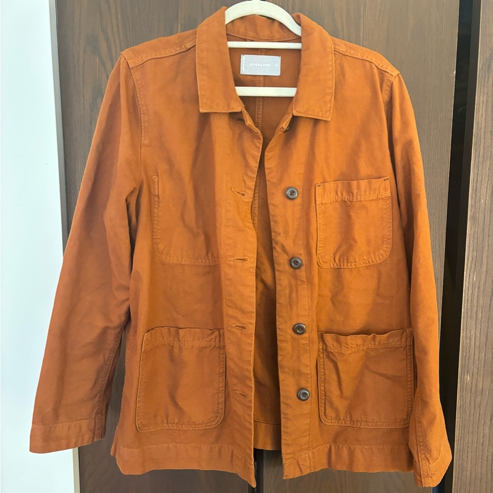 Everlane Chore Coat in Burnt Orange